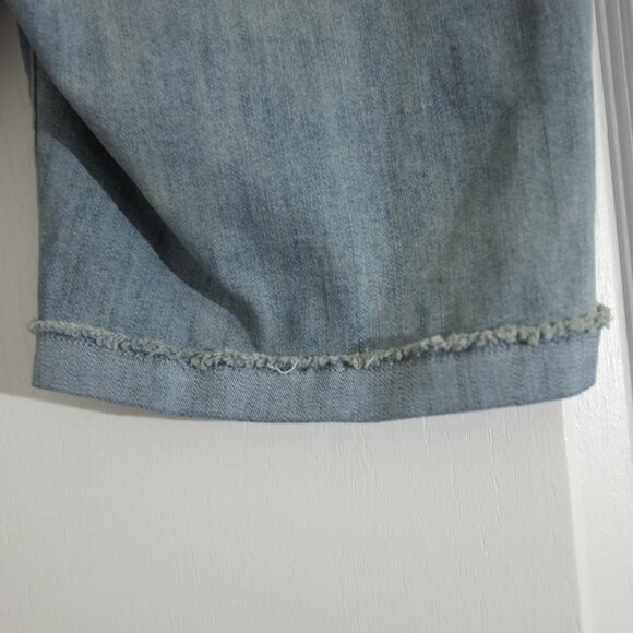 Signature by Levi Strauss & co Modern Skinny Shorts distressed rolled size 14 - Picture 7 of 11
